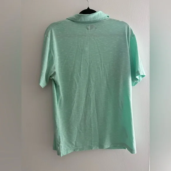 PGA Tour Mint Men's Green Short Sleeve Collar Polo Golf Casual Shirt Medium - Picture 7 of 8